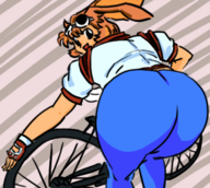 arina_makihara ass bicycle bike colored huge_ass looking_at_viewer waku_waku_7 // 398x356 // 136KB