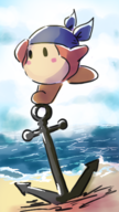 anchor bandana_waddle_dee colored kirby_(series) nintendo waddle_dee // 336x600 // 216KB