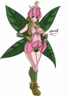 artist:erowolf colored digimon lillymon lilymon pubic_hair // 1200x1708 // 847KB