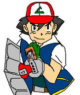 1boy artist:gusgux ash_ketchum belt black_hair colored crossover duel_disk gloves hat jacket parody pokemon pokemon_(anime) yu-gi-oh! // 564x669 // 29KB