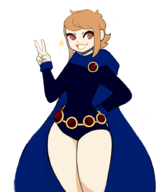 lucy outfit_swap professor_layton raven teen_titans // 754x901 // 197KB