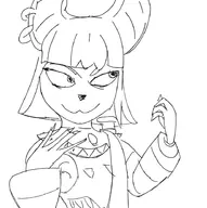 1girl Anubia artist:unknown earrings furry potionomics solo // 917x922 // 213KB