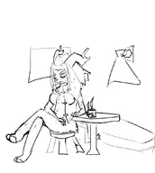 1girl artist:unknown coffee furry mug Pseudoregalia sybil // 957x1068 // 155KB