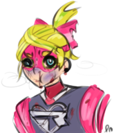 arms_(game) artist:lilithn blood colored injured ribbon_girl // 671x779 // 439KB