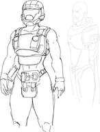 1girl artist:unknown crossover democracy_officer halo halo_odst helldivers helmet // 714x936 // 177KB