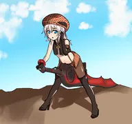 1girl alisa_ilinichina_amiella artist:unknown god_eater sword // 1803x1695 // 1.5MB