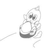 crossover gimmick! kirby_(series) mr._gimmick riding wheelie yumetarou // 244x218 // 15KB