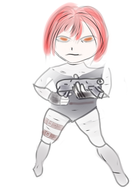 1girl chibi colored dino_crisis regina // 316x445 // 86KB