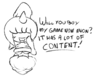 artist:unknown dazzi horn loli oppai_loli palworld ponytail solo text // 750x598 // 30KB