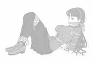 1girl artist:reptileye bondage persona persona_4 yukiko_amagi // 1600x1090 // 337KB