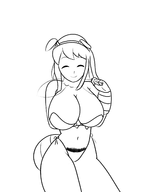 artist:iggy_bomb cleavage doki_doki_literature_club! lineart pubic_hair yuri_(ddlc) // 1200x1600 // 231KB