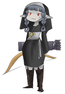 alternate_color colored dragon's_crown elf elf_(dc) nun // 886x1292 // 327KB