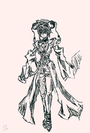 1girl ar_tonelico ar_tonelico_melody_of_elemia artist:bluecollectorbananafan lineart misha misha_arsellec_lune // 1803x2639 // 1.2MB