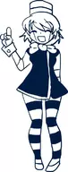 monita monochrome nintendo_land personification robot_girl // 303x769 // 22KB