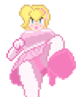 1girl aigis artist:bad-draw bimbo blonde_hair blue_eyes panties persona pixel_art pov stepping // 600x744 // 5.1KB