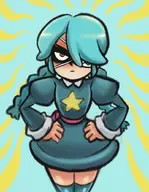 1girl angry annie_of_the_stars artist:pummies! colored leer skullgirls staring // 800x1031 // 289KB