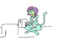1girl artist:unknown concord console doodle furry It-Z underwear // 984x651 // 28KB