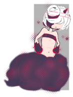 1girl artist:esao303 dazzi palworld sage sonic_(series) sonic_frontiers white_hair // 742x982 // 216KB