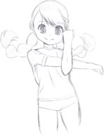 1girl artist:tttt braids candice gym_uniform pokemon pokemon_dppt sketch smile // 884x1145 // 320KB