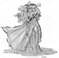 1girl artist:unknown deltarune furry navel nipples noelle_holiday pubic_hair transparent_clothing // 732x724 // 504KB