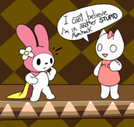 4chan artist:big_brawler cape cat moot my_melody onegai_my_melody rabbit sanrio super_mario_vorld text // 1126x1068 // 47KB