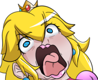 1girl colored kono_subarashii_sekai_ni_shukufuku_wo! peach princess_peach reaction_image super_mario // 384x313 // 102KB