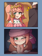 1boy 1girl artist:unknown fellatio final_fantasy final_fantasy_xiv nanamo_ul_namo // 1200x1600 // 970KB