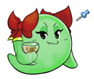 1girl artist:mariogrant boo bow colored cup fang ghost lady_bow paper_mario solo sticky super_mario wine // 411x347 // 128KB