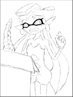 1girl artist:unknown callie dildo splatoon tentacle // 681x905 // 173KB