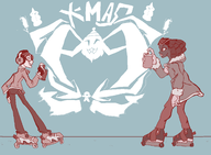 1boy 1girl artist:john_not_stamos beat christmas graffiti jet_set_radio piranha spider // 2624x1928 // 151KB