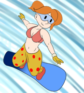 1girl colored kaze linda_maltinie snowboard snowboard_kids // 1375x1518 // 1.1MB