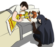 2boys artist:unknown dakimakura garrett princess_daisy super_mario thief // 1481x1275 // 596KB