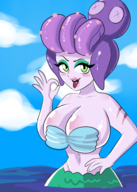 cala_maria cleavage colored cuphead cuphead_(series) huge_breasts looking_at_viewer // 1750x2450 // 1.6MB