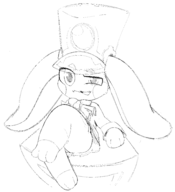 artist:MoonWatcherHere ass fangs honkai_star_rail legs_crossed looking_at_viewer mihoyo monochrome pom-pom_(honkai_star_rail) sitting sweat thick_thighs upskirt // 4348x4766 // 2.7MB