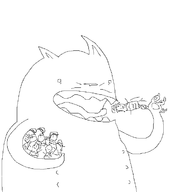 cat eating mexicans not_vidya tagme // 721x742 // 18KB