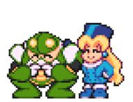 animated bright_man colored dive_man drill_man dust_man embarrassed heart kalinka kalinka_cossack mega_man_(series) mega_man_4 patting pharaoh_man pixel_art ring_man skull_man sprite toad_man // 304x232 // 329KB
