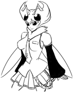 cosplay crossover darkstalkers hatsune_miku miku monochrome q-bee vocaloid // 640x789 // 175KB