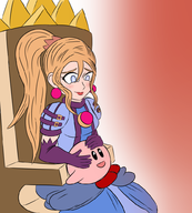 artist:punished_vporeon dress kirby kirby_(series) metroid princess samus_aran super_smash_bros // 900x1000 // 321KB