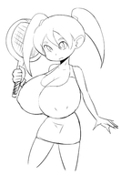 1girl ace artist:allbeatnik huge_breasts mario_tennis super_mario // 2329x3365 // 959KB