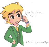 artist:sunshine_memoir cell_phone cellphone colored dialogue suit text the_legend_of_zelda toon_link watch // 1000x969 // 359KB