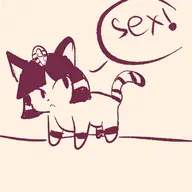 1girl animal_crossing ankha artist:strugglingquota furry text // 800x800 // 160KB