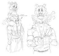 1boy 1girl age_regression artist:bgee baby before_and_after book comic furry glasses Pseudoregalia sybil sybil's_dad // 837x795 // 242KB