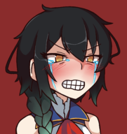 1girl angry aradia artist:mellie blush crying night_of_revenge // 1447x1538 // 511KB