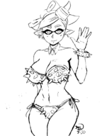 bikini bracelet breasts koopa_shell marie pointy_ears spikes splatoon // 824x1099 // 221KB
