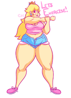 cherry chubby colored daisy_dukes dialogue princess_peach super_mario tank_top // 895x1236 // 223KB