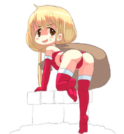 anzu_futaba ass christmas colored idolm@ster santa_outfit // 743x800 // 213KB