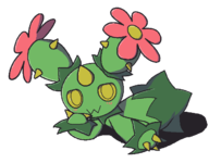 1girl artist:oagoner binary_art blush colored laying_down looking_at_viewer maractus pokemon seducing seductive seductive_pose // 670x522 // 23KB