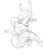 1boy 1girl artist:scorndude dark_samus metroid metroid_prime rimjob scorn scorn_guy // 3262x4132 // 1.5MB