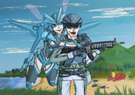 colored earth_defense_force edf gun no_way_fag parody ranger shrimp wing_diver // 1324x929 // 1.9MB