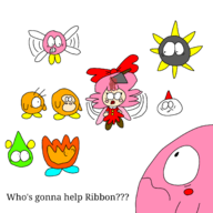 1girl 2025 blood bobo bronto_burt cartoon gordo gore humor injured kirby kirby's_dream_land kirby's_dream_land_3 kirby_(series) kirby_64_the_crystal_shards kirby_star_allies knife lol multiple_boys parody ribbon_(kirby) sparky text tick waddle_dee waddle_doo // 1378x1378 // 358KB